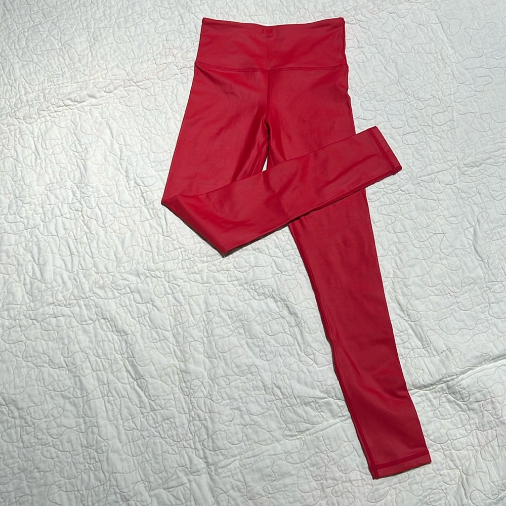 Zyia red metallic hi-rise 7/8 24”